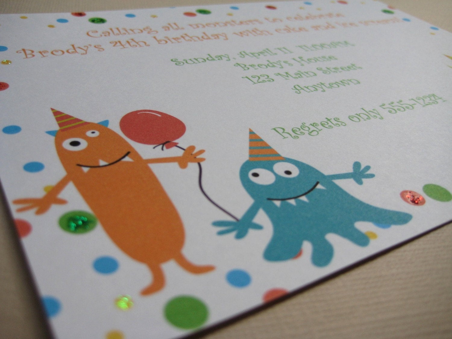 My Little Monster Personalized Party Invitations Il_170x135