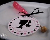 Barbie Inspired Silhouette...Customized Party Favor Tags Il_170x135