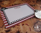 Ahoy Matey...Personalized Boy Pirate Hat Note Cards Il_170x135