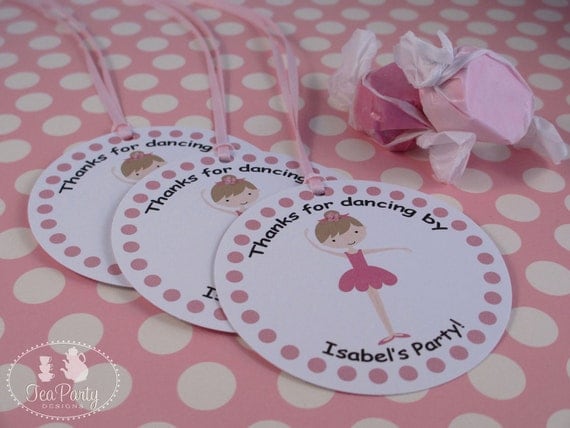 My Little Ballerina...Personalized Party Favor Tags Il_570xn