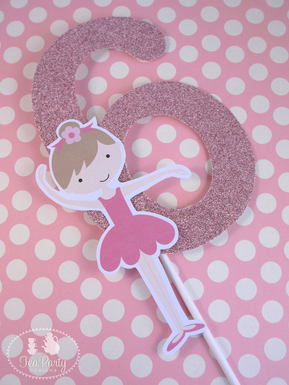 My Little Ballerina...Customized Party Cake Topper Il_570xn