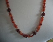 Carnelian Beauty Necklace 30" Gorgeous