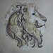 Quilt Block - Embroidered Great Majestic Lion