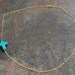 Turquoise Sideways Cross Necklace, Loving You