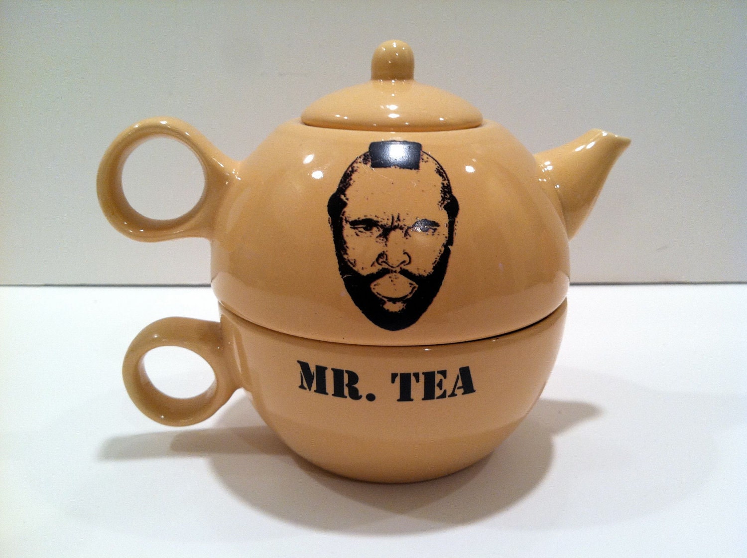 Mr. Tea, Tea-for-One set -- Sand