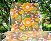 70s Flowered Chaise
