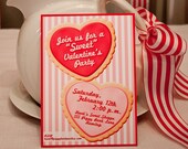 SUGAR COOKIE Valentines Invitation - Printable Personalized Invitation Il_170x135