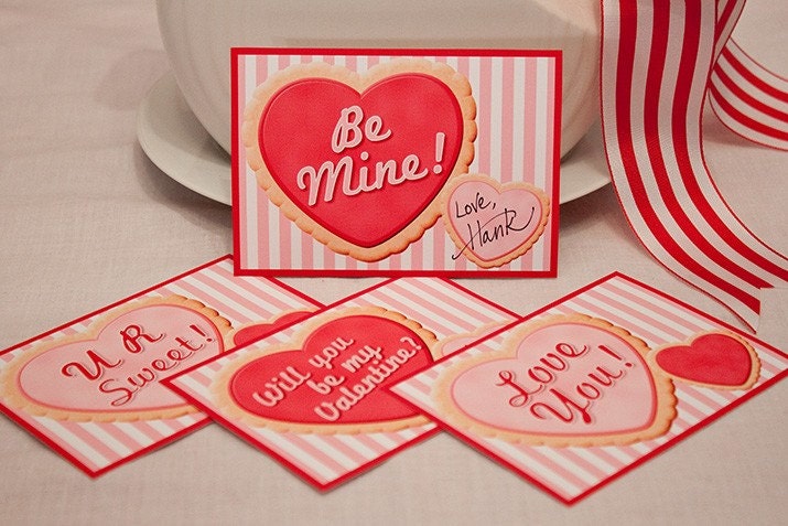 SUGAR COOKIE Valentines Printable Valentines Il_570xn