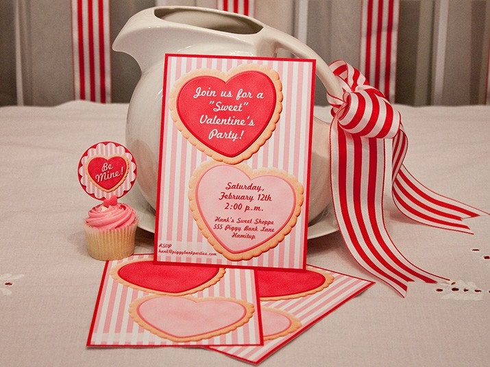 SUGAR COOKIE Valentines Printable Valentines