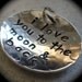 I love you to the moon and back Charm -- sterling silver