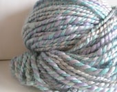 CLEARANCE Handspun handpainted pure Silk 2 ply Worsted weight yarn - 63 yards
