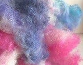 CLEARANCE Hand dyed A Grade Silk Noil for spinning felting blending 16 grams