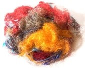 CLEARANCE - Recycled Sari Silk Waste - 50 grams