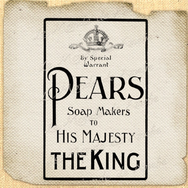 Soap Makers   vintage wash beauty advertising ads crown graphic art transfer gift tag label napkins burlap pillow Sheet n.795