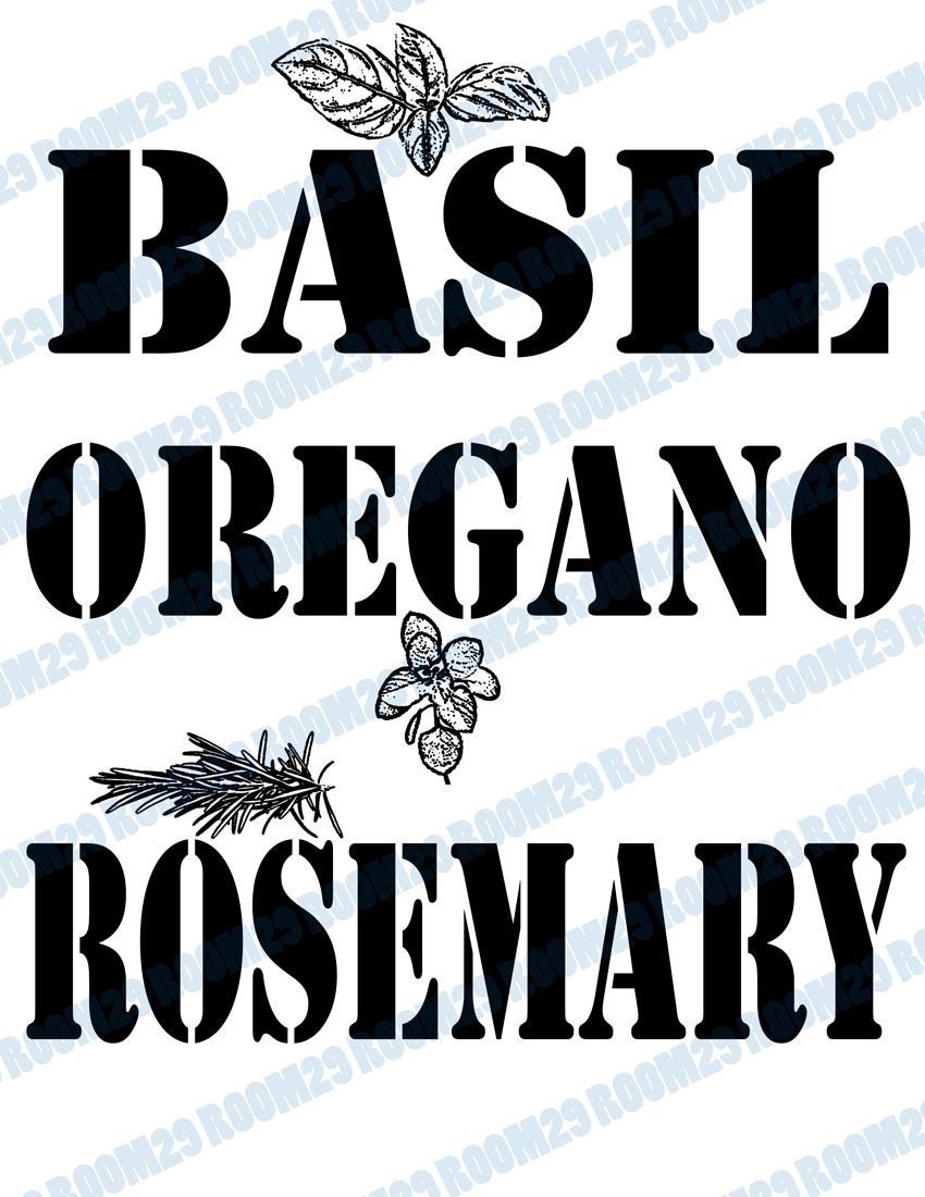 Instant Download Basil, Thyme and Rosemary Download and Print Image Transfer Digital Sheet by Room29 Sheet no. 041