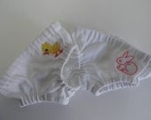 American Girl amd 18 Inch Doll Clothes-Two Pair of Bunny and Duck Embroidered Doll Panties