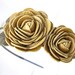 Yellow flower headband fascinator leather roses green leaves woodland wedding bridal hairpiece 3 year anniversary gift