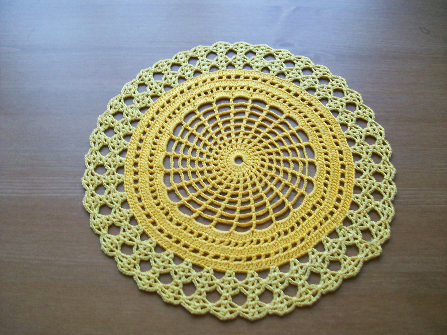 1 Lovely Thanksgiving Hand Crocheted Doily