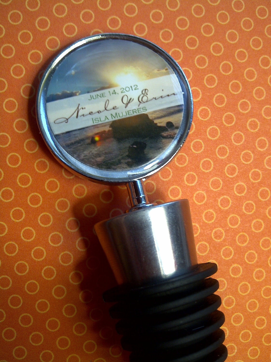 Wedding Favors, Wine Bottle Topper, Personalized