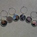Wine Glass Charms Custom Photo Round Charms