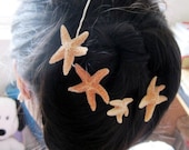 Starfish Bobby Pins - Bridal Starfish Hair Pins - Beach Bridal Hair Accessories Beach Wedding Hair Accessories Beach Bridesmaids Gifts Cute