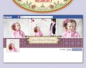 Facebook Timeline Cover Template - Photoshop Files  - No 582 - Suitable for Senior, Family, Wedding, Children, Newborn photography