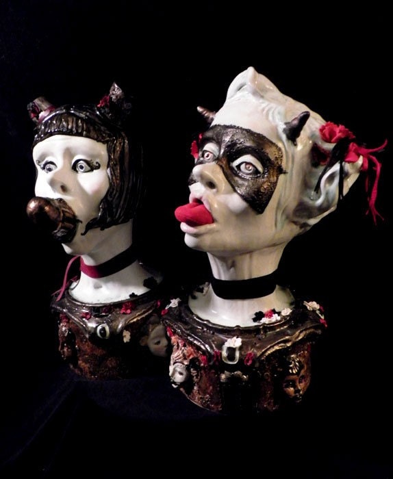 A D U L T  handmade OraL Obligaytion ..."LoLLipOp"...large kiln fired clay ooak erotic MUSiCAL reLiquary