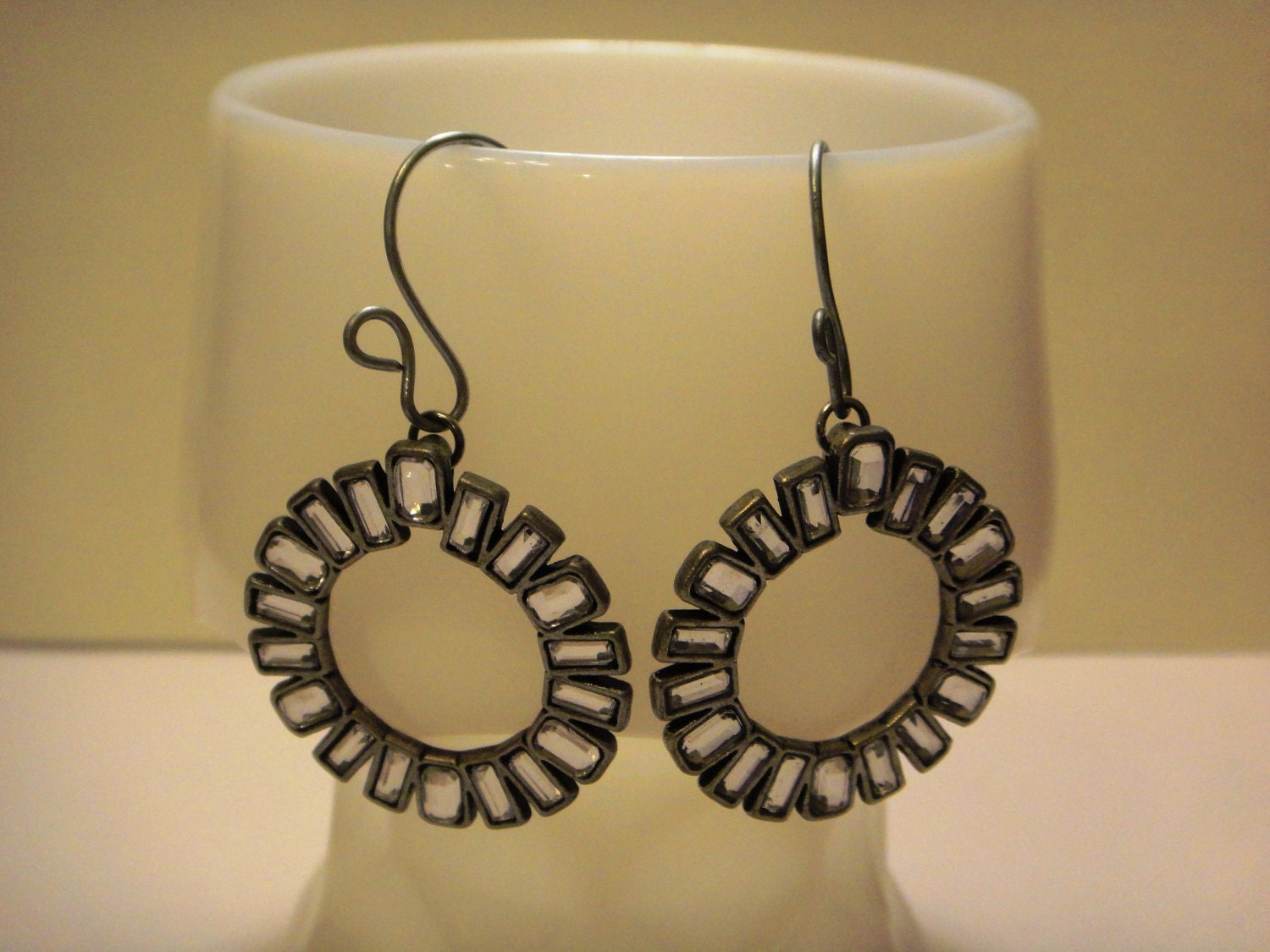 Art Deco style dangle earrings - "ALL DOLLED UP" from my Gatsby collection