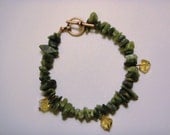 Green Serpentine Bracelet and earring set