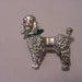 Vintage Silver Tone French Poodle Brooch   2011 - 1525