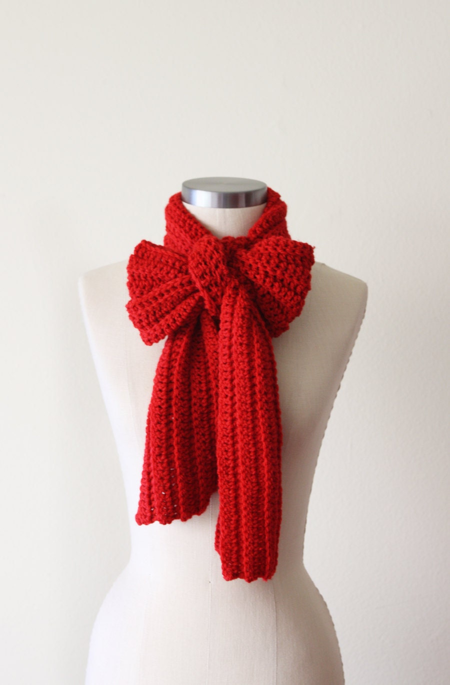 Casual Scarf in Cardinal
