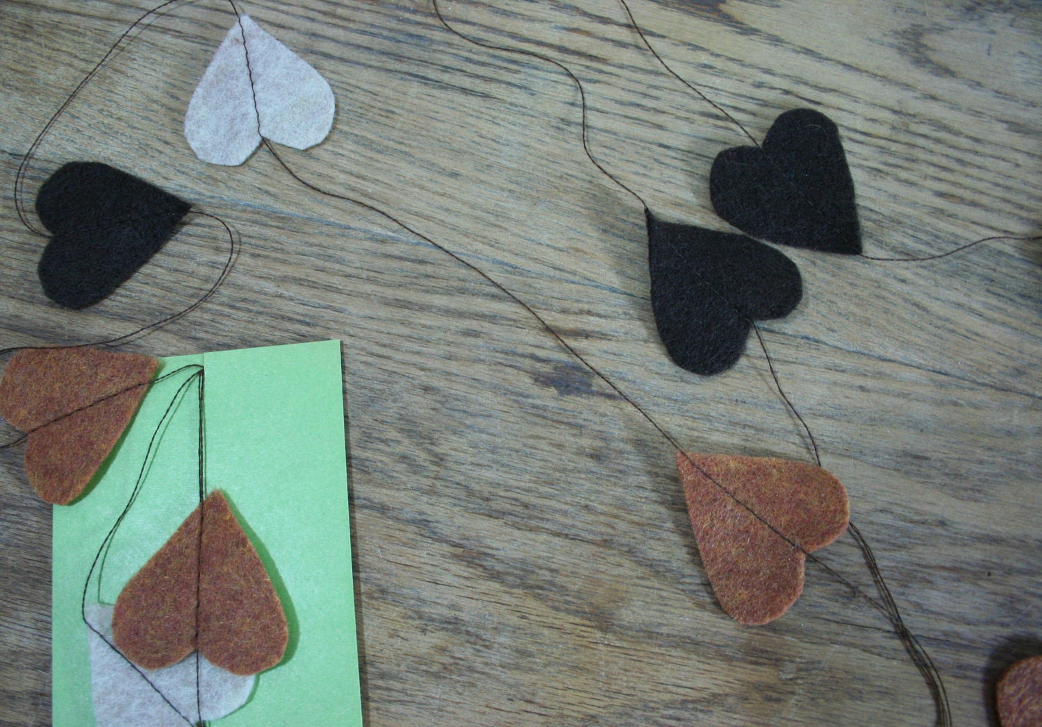 cinnamon and spice heart garland