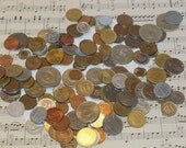 Vintage Coins-Altered Art-Mixed Media-ATC-Supplies-World-Steampunk