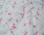 Rachel Ashwell-Misty Rose-Ditsy Print-Fabric-1 yard-Shabby Chic-Pink-Roses