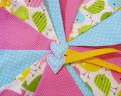 Easter bunting - Chicks - in bright spring colours Over 8 ft long (excluding ties) with 12 flags READY TO SHIP Il_170x135