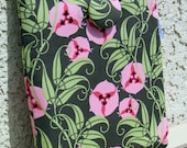 Padded  iPad/ Netbook Sleeve in Amy Butler Passion Vine- Pink and Green