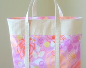 Laminated Cotton and Canvas Tote