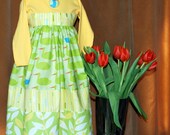 SAMPLE Sale Tee Shrit Dress. Long Sleeve 100 Percent Cotton. Fully Self Lined. Size 2T