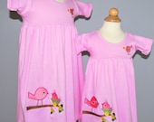 100 Percent Cotton Kint Summer Dress with Embroidery or Applique of Choice Many Colors to Choose From Sizes 3/6 mo thru 3T