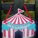 Retro Circus Birthday Party Door Sign