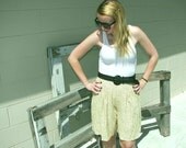 SALE Yellow Polka Dot Culotte Shorts