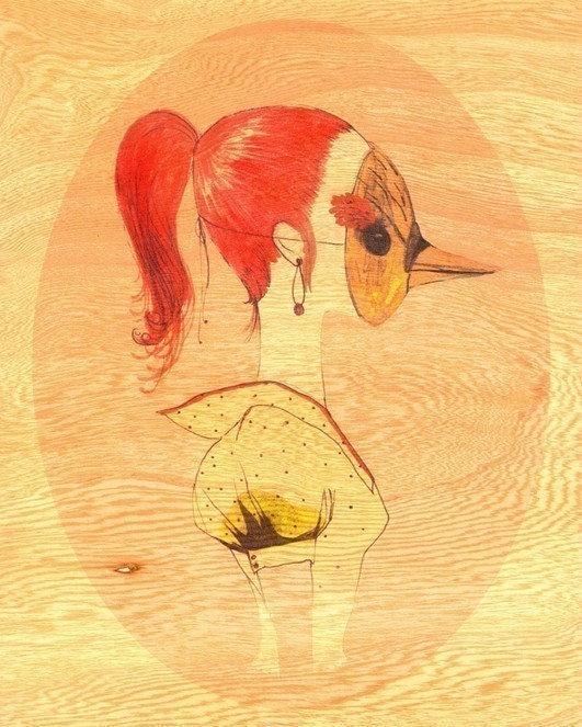 Too Shy No. 3 - Ltd Edition Wood Print 8x10