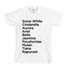 Princess Names T-Shirt - American Apparel Unisex Sizes S, M, L, XL - Custom Color