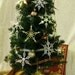 WHITE Snow Flower- Steampunk Clock Hand Holiday Ornament