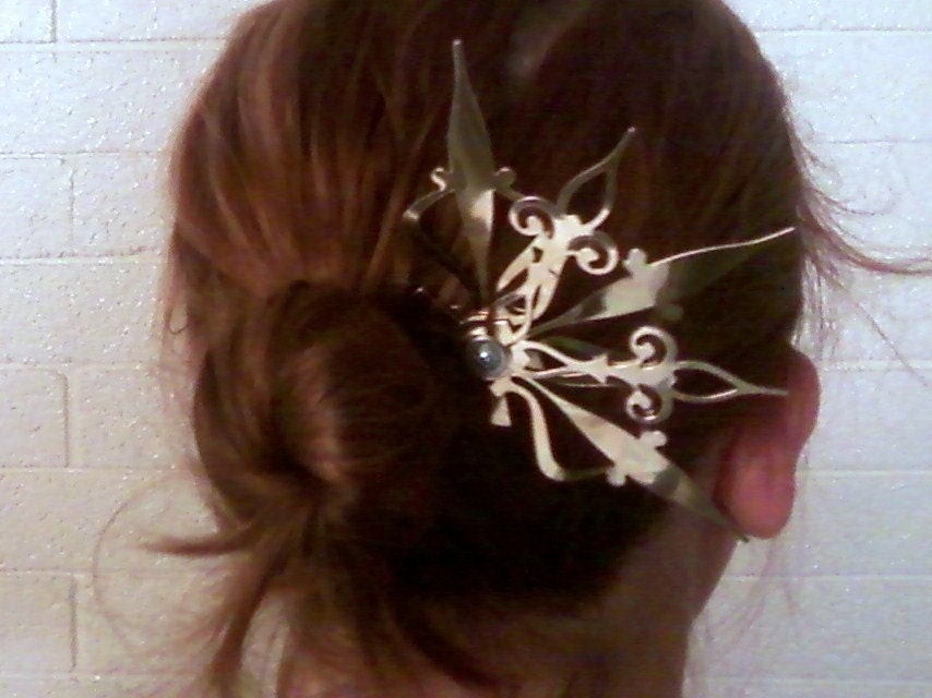 Castilian Beauty Hair Pick Steampunk Accessory- Choose: Black, Gold, Mixed Colors