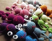 8" Frog Stuffie -- Made to Order -- Choose color from list