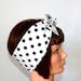 Bow hair tie Comic Book Kiss, Retro, Rockabilly