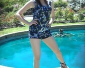Vintage 50s Carol Brent pin-up swim suit Size  2 4 6 36C