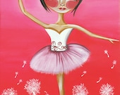 ART PRINT - Dandelion Dancer - by Jaz - 8x10