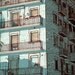 Wall Art, Print, city skyline, light blue house, 5.5x11.5